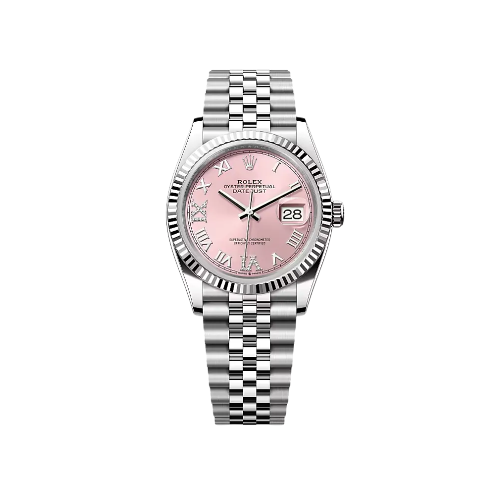Rolex Datejust 36 White Gold – Pink Diamond-Set Dial M126234-0031