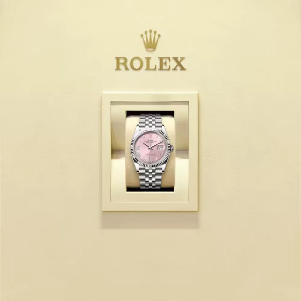 Rolex Datejust 36 White Gold – Pink Diamond-Set Dial M126234-0031 - Image 6